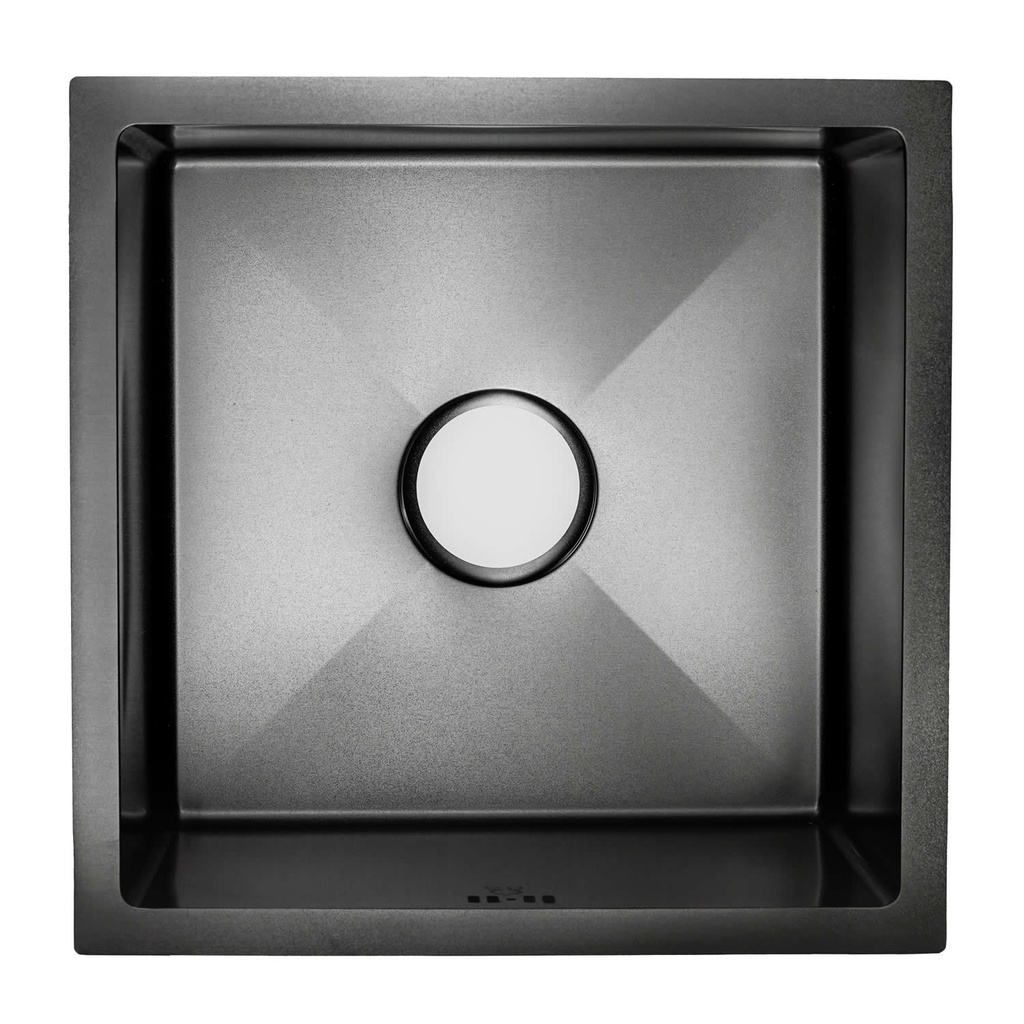 FREGADERO CUADRADO INOX NEGRO 45X45X24 KD-4545BL OMEGA