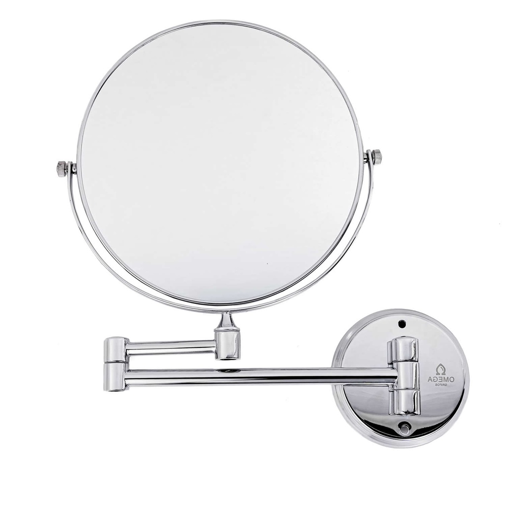 ESPEJO 8" ACERO INOX. C/BRAZO , KD-2512B , OMEGA
