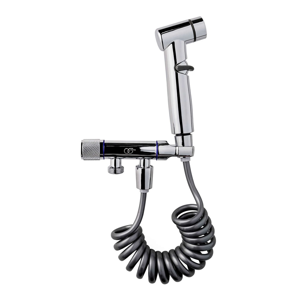DUCHA TELEFONO DOBLE FUNCION CROMADO, KD-6100, OMEGA