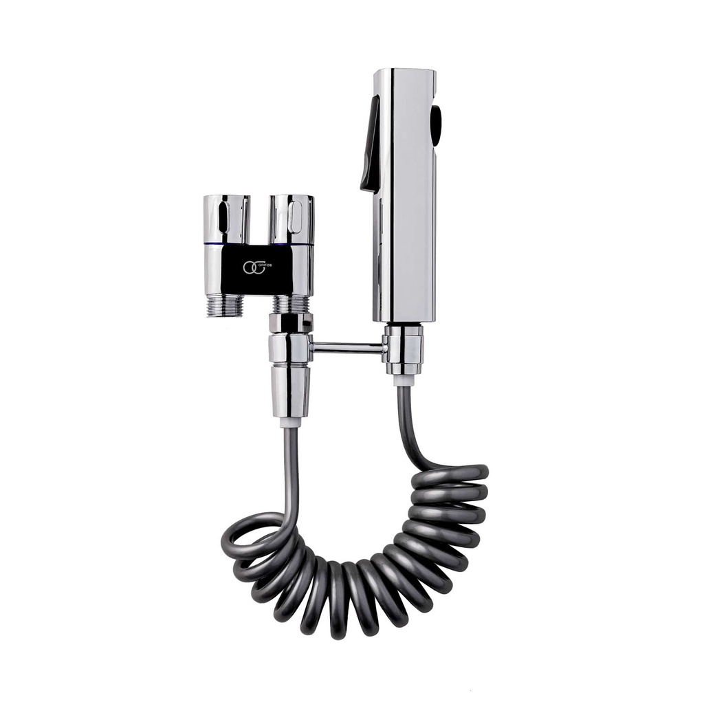 DUCHA TELEFONO DOBLE FUNCION CROMADO, KD-6102, OMEGA