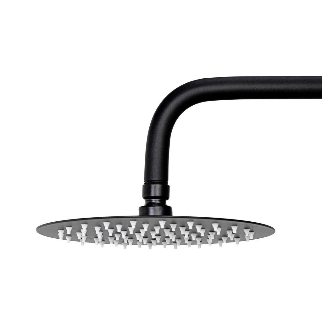 MONOMANDO P/DUCHA NEGRO REDONDO, KD-01006MB, OMEGA
