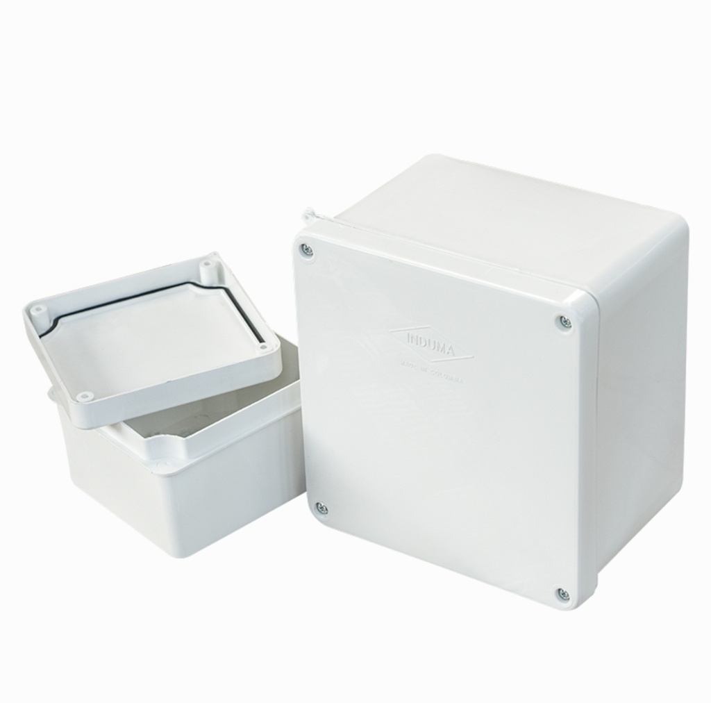 CAJA DE PASO 15 x 15 x 11 IP65 BLANCO INDUMA