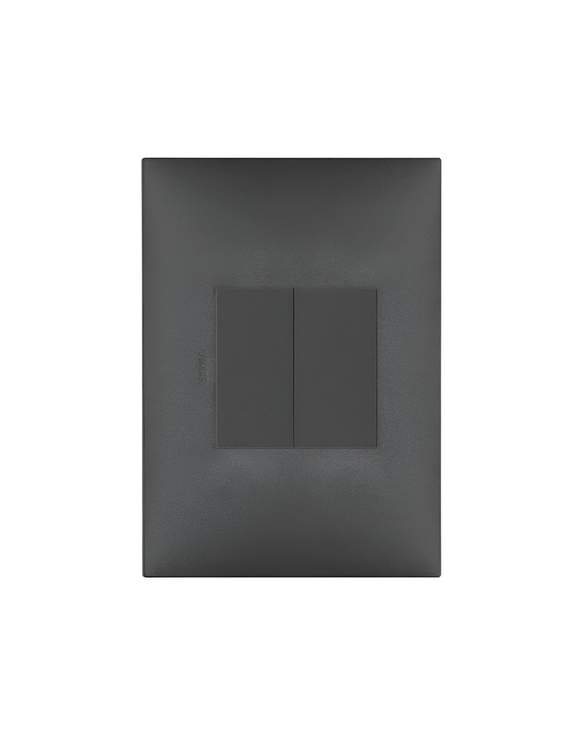 INTERRUPTOR DOBLE CARBON MATE P.A NEVE UP VIMAR