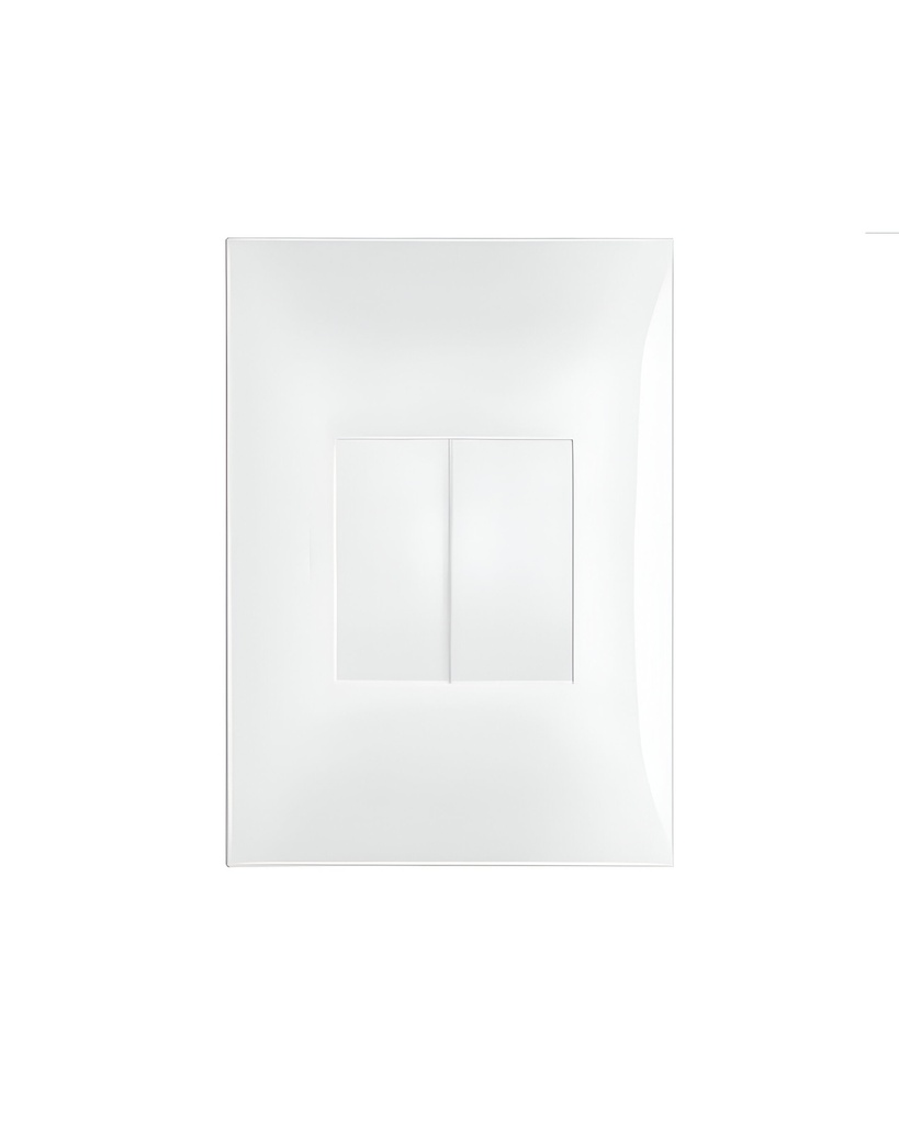 INTERRUPTOR DOBLE BLANCO P.A NEVE UP VIMAR
