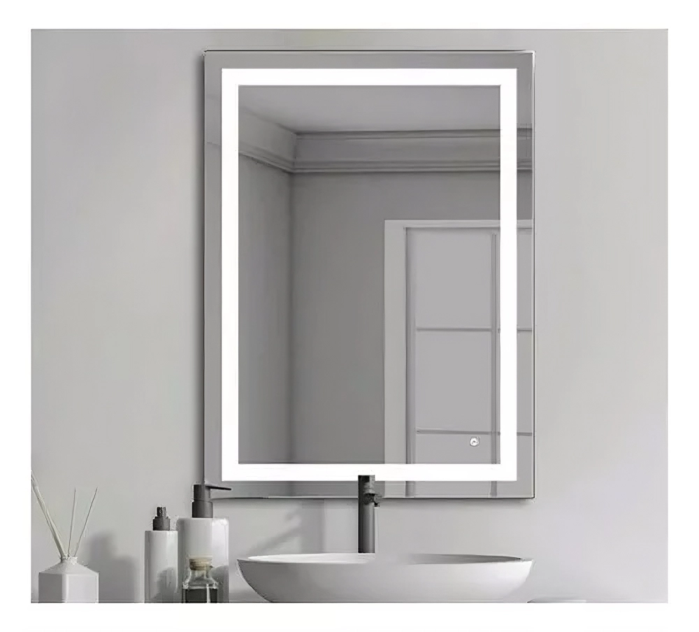 ESPEJO LED RECTANGULAR, 60X80CM 6000K CON INTERRUPTOR TACTIL, ESP-100, UNIQUE