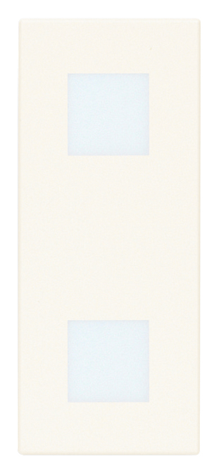 DOBLE PILOTO C/DIFUSOR NEUTRO BLANCO LINEA VIMAR