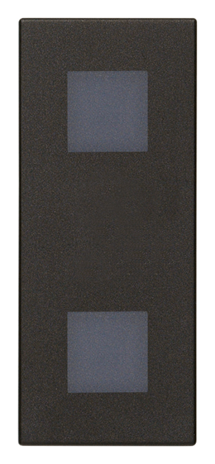 DOBLE PILOTO C/DIFUSOR NEUTRO NEGRO LINEA VIMAR