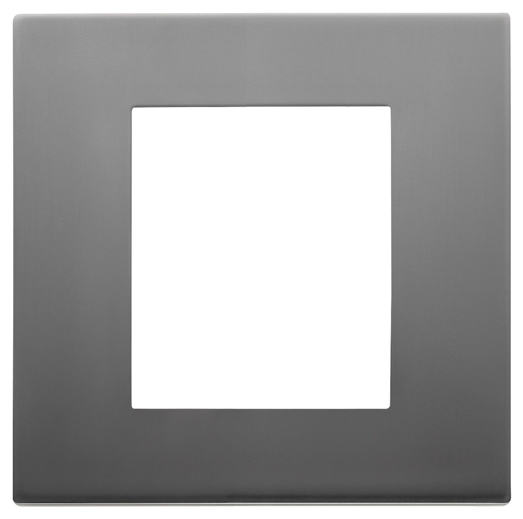 PLACA 2M ACERO SATIN LINEA VIMAR