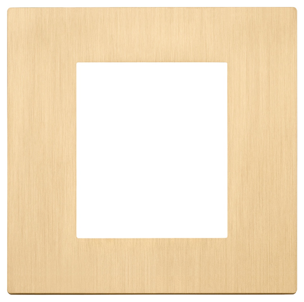 PLACA 2M ORO CEPILLADO LINEA VIMAR