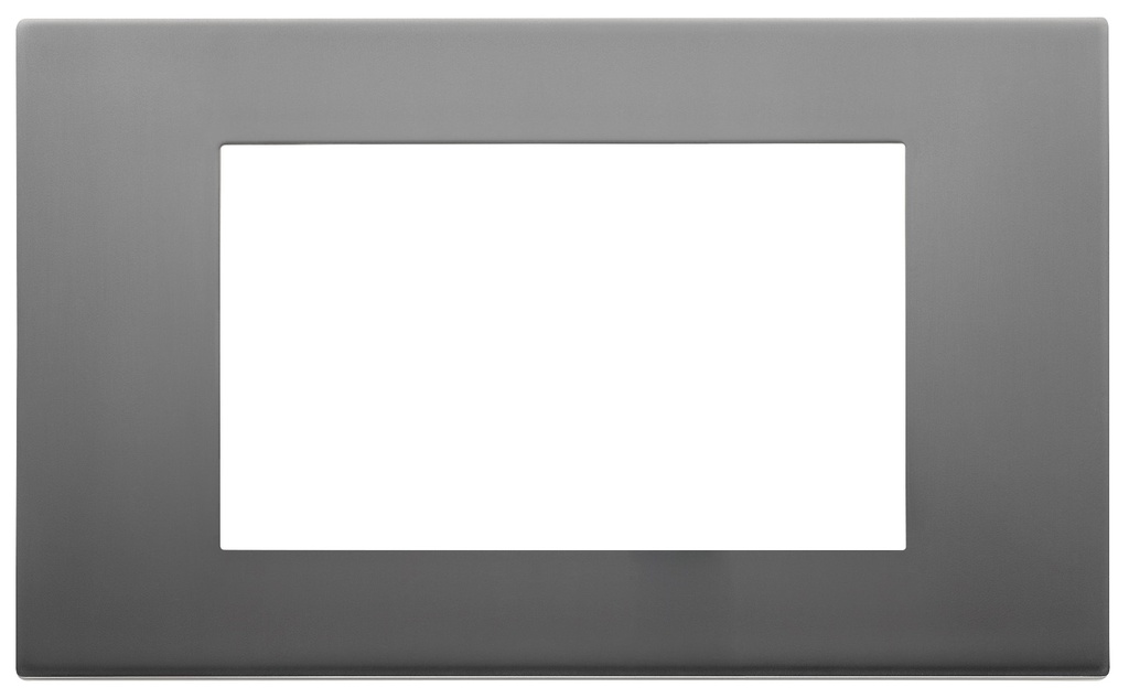PLACA 4M ACERO SATIN LINEA VIMAR