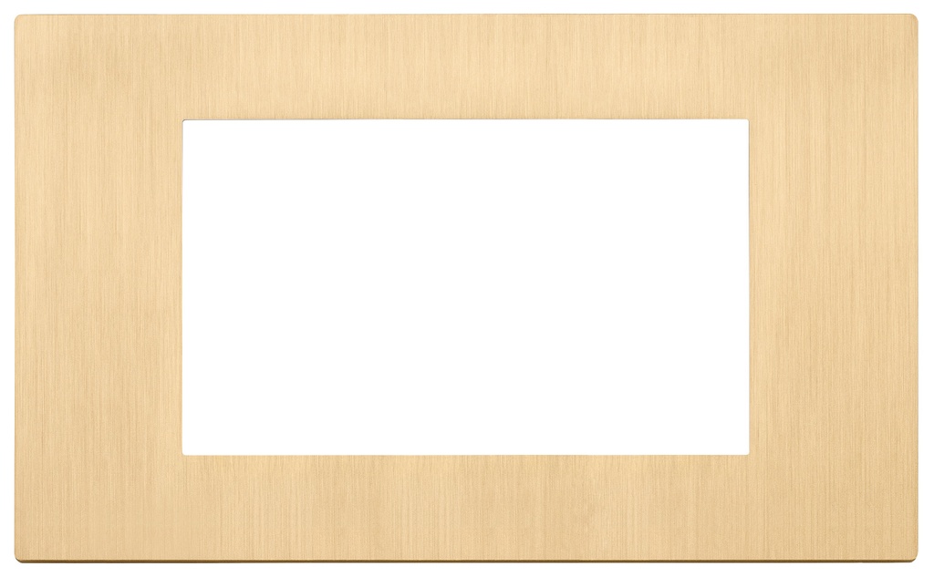 PLACA 4M ORO CEPILLADO LINEA VIMAR