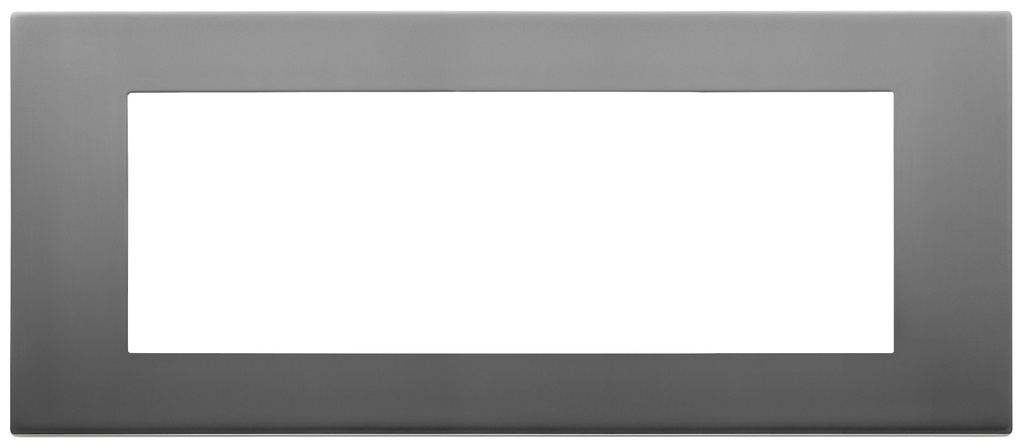 PLACA 7M ACERO SATIN LINEA VIMAR