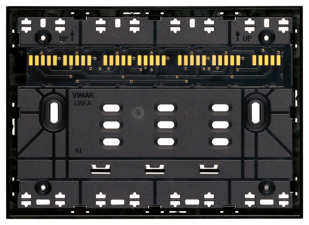 SOPORTE XT 3M NEGRO LINEA VIMAR