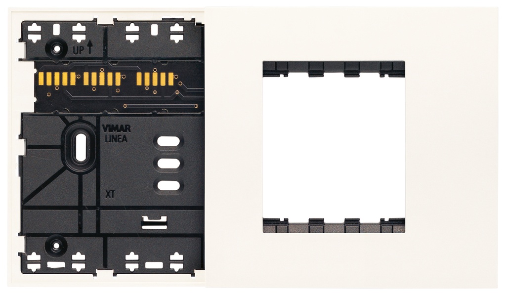 SOPORTE XT 4M COMBINADO+PLACA BLANCO LINEA VIMAR