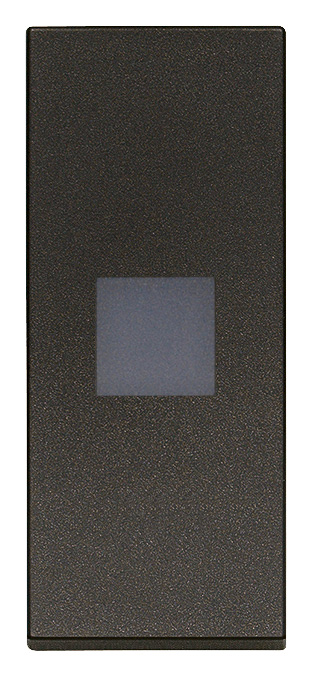 TECLA 1M ALINEADO CON DIFUSOR NEGRO LINEA VIMAR