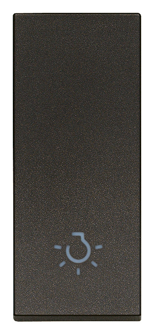 TECLA 1M ALINEADO SIMBOLO LUCE NEGRO LINEA VIMAR