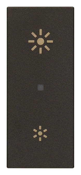 TECLA 1M AXIAL SIMBOLO DIMMER NEGRO LINEA VIMAR