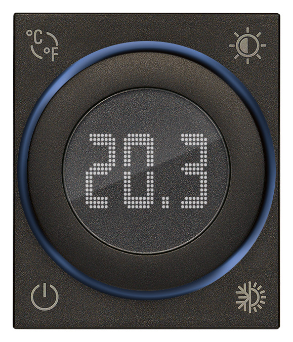 TERMOSTATO ROTATORIO IOT 2M NEGRO LINEA VIMAR