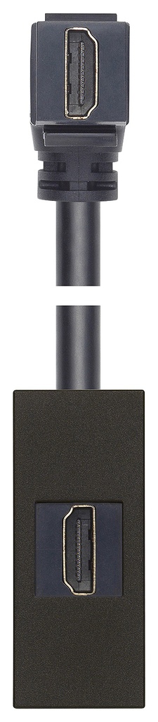 TOMA HDMI C/CABLE A 90° NEGRO LINEA VIMAR