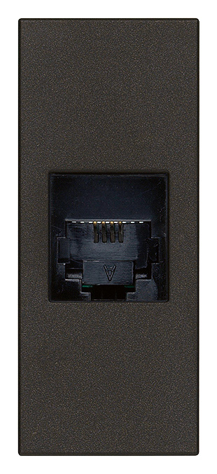 TOMA TELEFONO 6/4 NEGRO LINEA VIMAR