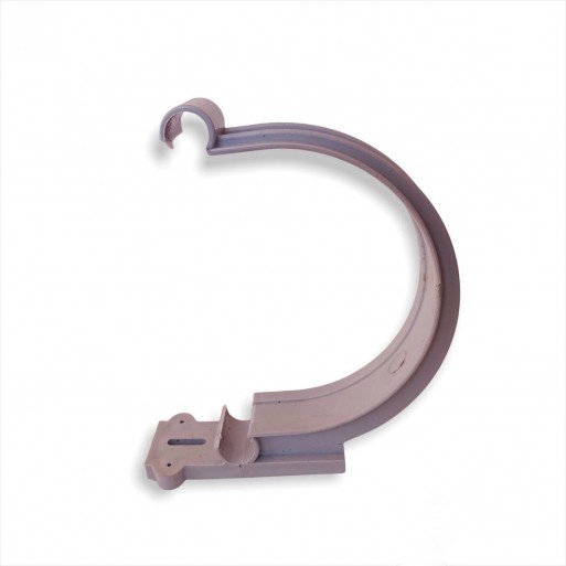 GANCHO/SOPORTE CANAL DE LLUVIAS PVC BLANCO