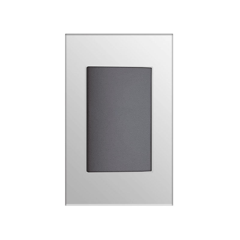 INTERRUPTOR SENCILLO 15AMP - 125V NEGRO METALICO PLATA,TANIA