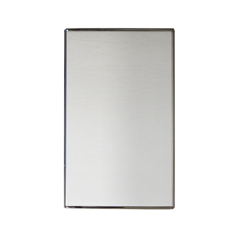 TAPA CIEGA METALICO PLATA,TANIA