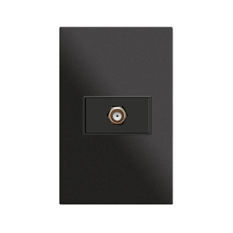 TOMA PARA CABLE COAXIAL NEGRO,TANIA