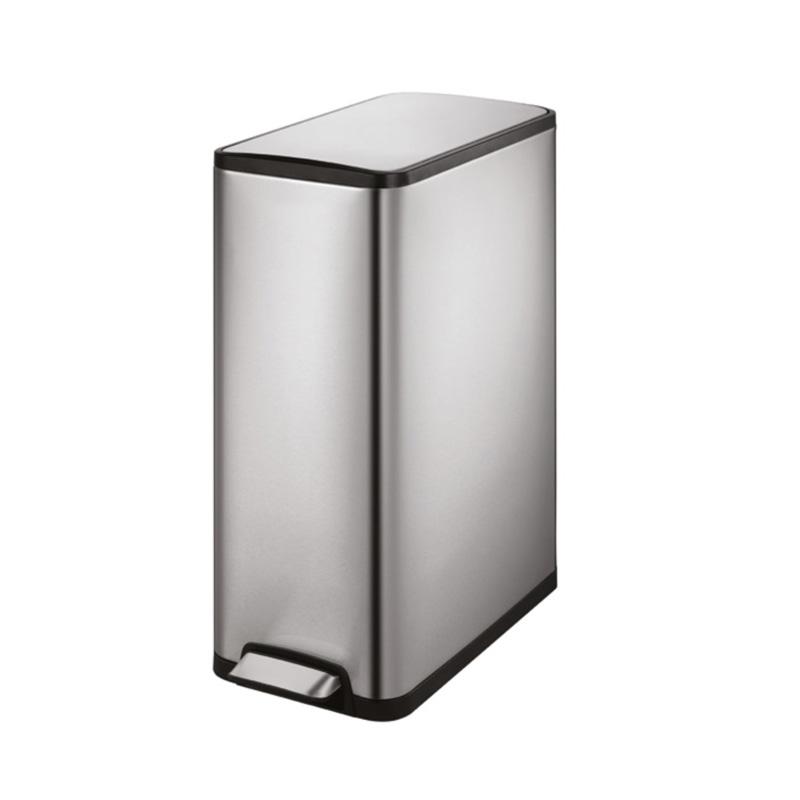 PAPELERA RECTANGULAR 8 LTS ACERO INOX. UNIQUE