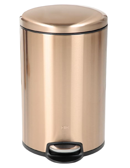PAPELERA 8 LTS ROSE GOLD ACERO INOX. UNIQUE