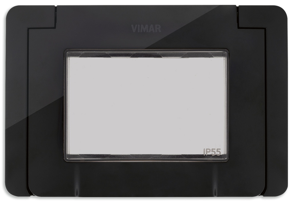 TAPA IP55 3M CON TORNILLOS NEGRO VIMAR