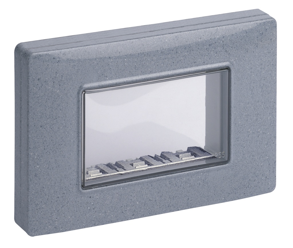 TAPA IP55 3M CON TORNILLOS GRIS GRANITO VIMAR
