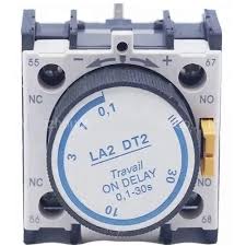 BLOQUE DE CONTACTO AUXILIAR TEMPORIZADO ON DELAY 30S LA2-DT2 1 NO + 1 NC FRONTAL ANDELI