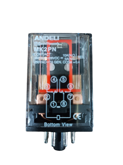 RELE 8 PINES AC 120V 10A ANDELI