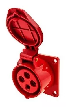 TOMA INDUSTRIAL HEMBRA 3P+T 380 - 415V 16A IP44 EMPOTRABLE ANDELI