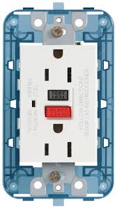 TOMACORRIENTE DOBLE 2P+T 15A AMERICANO C/GFCI BLANCO ARKE VIMAR