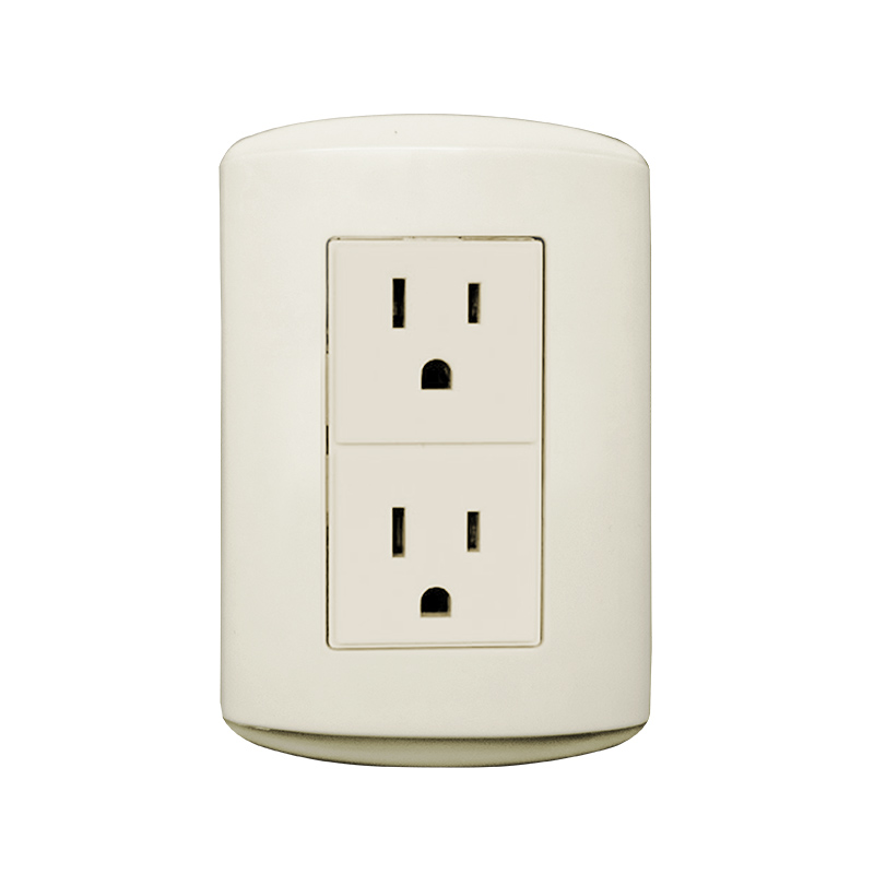 TOMACORRIENTE DOBLE C/TIERRA 2X20AMP BEIGE TANIA