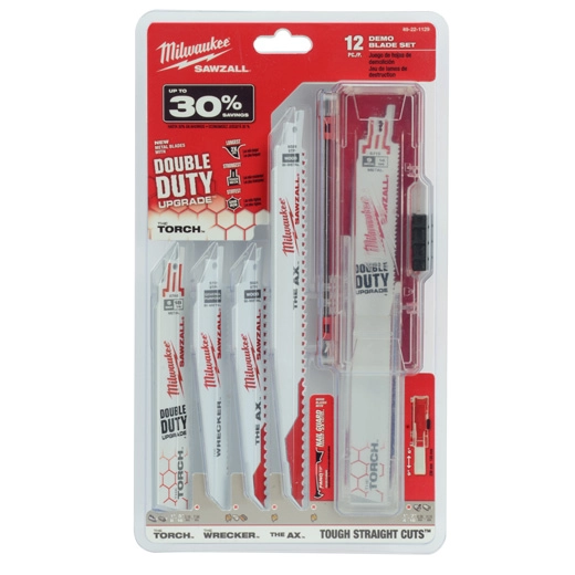 KIT CUCHILLAS MULTIMATERIAL SAWZALL 12 PZAS MILWAUKEE