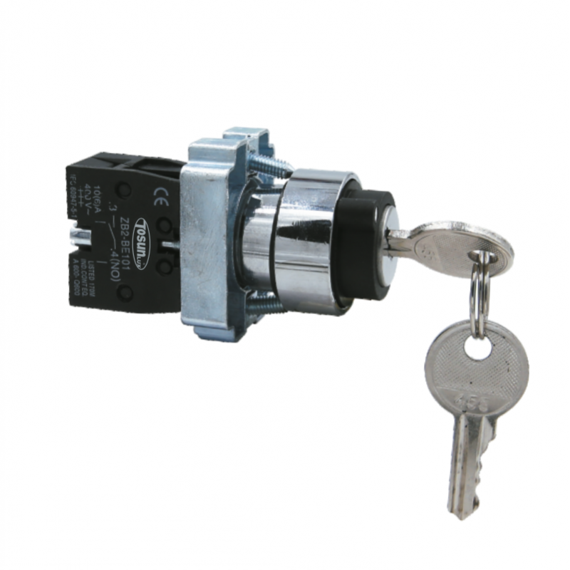 SELECTOR 2 POSICIONES C/ LLAVE PB2-BG21 TOSUN
