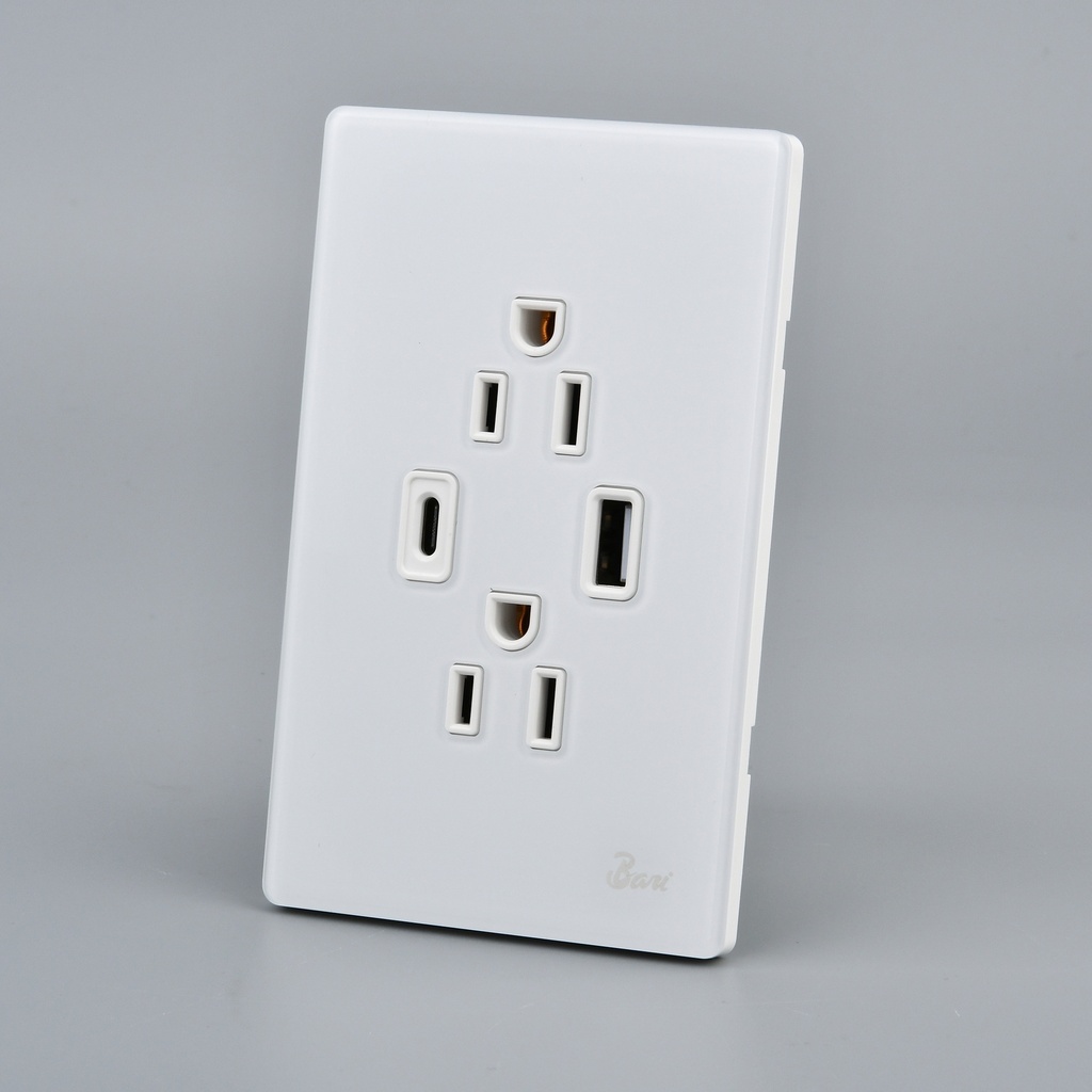 TOMA DOBLE USB SERIE NEVE BARI