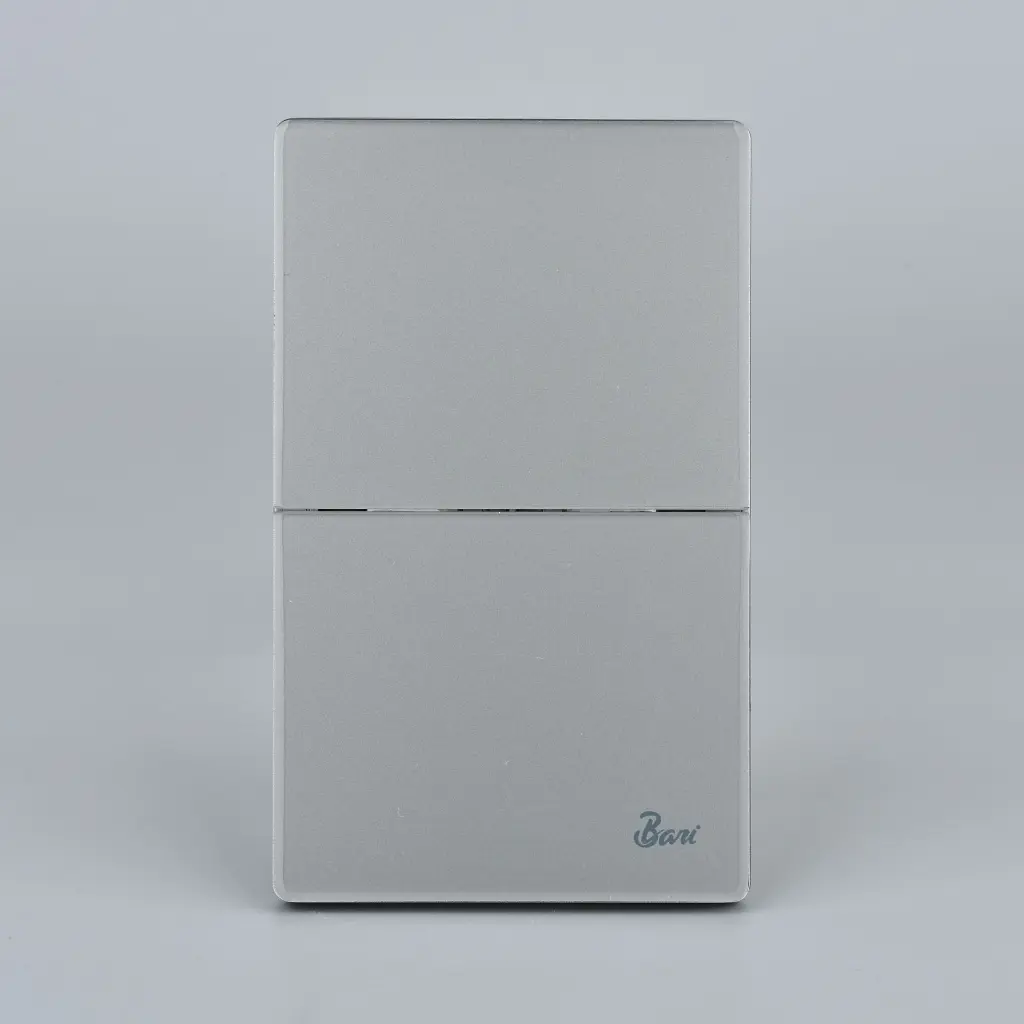 INTERRUPTOR DOBLE SERIE GRIGIO BARI