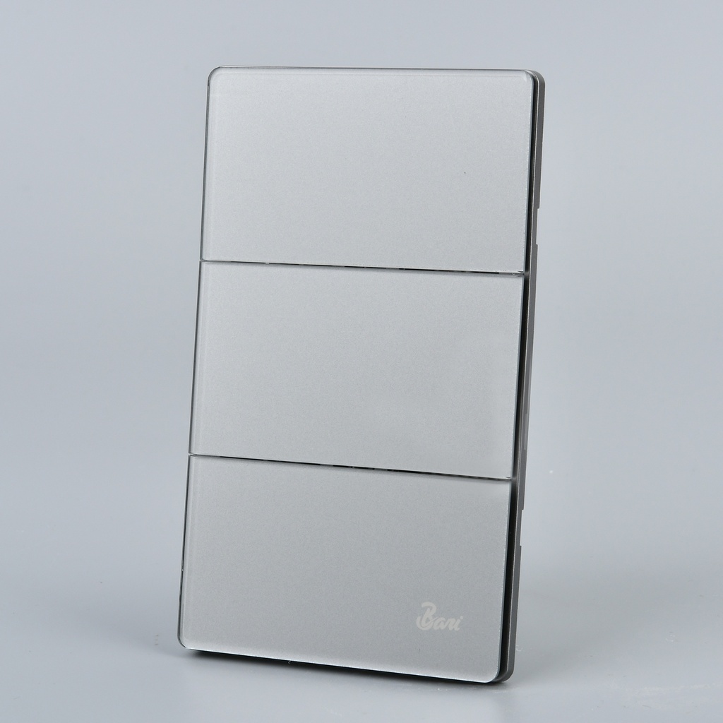 INTERRUPTOR TRIPLE SERIE GRIGIO BARI