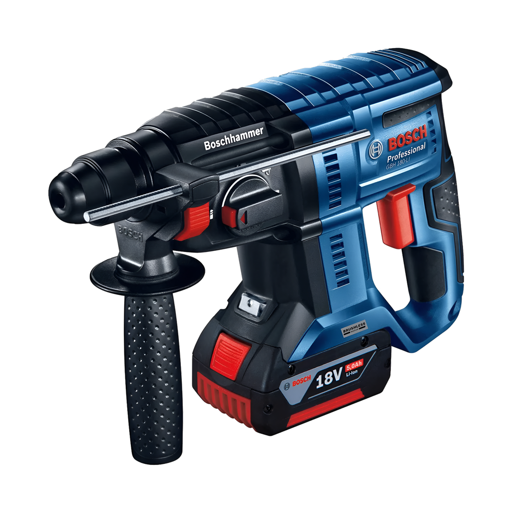 MARTILLO PERFORADOR/DEMOLEDOR 2.0J 18V BRUSHLESS 2 BAT 4.0Ah C/CARGADOR GBH185LI BOSCH
