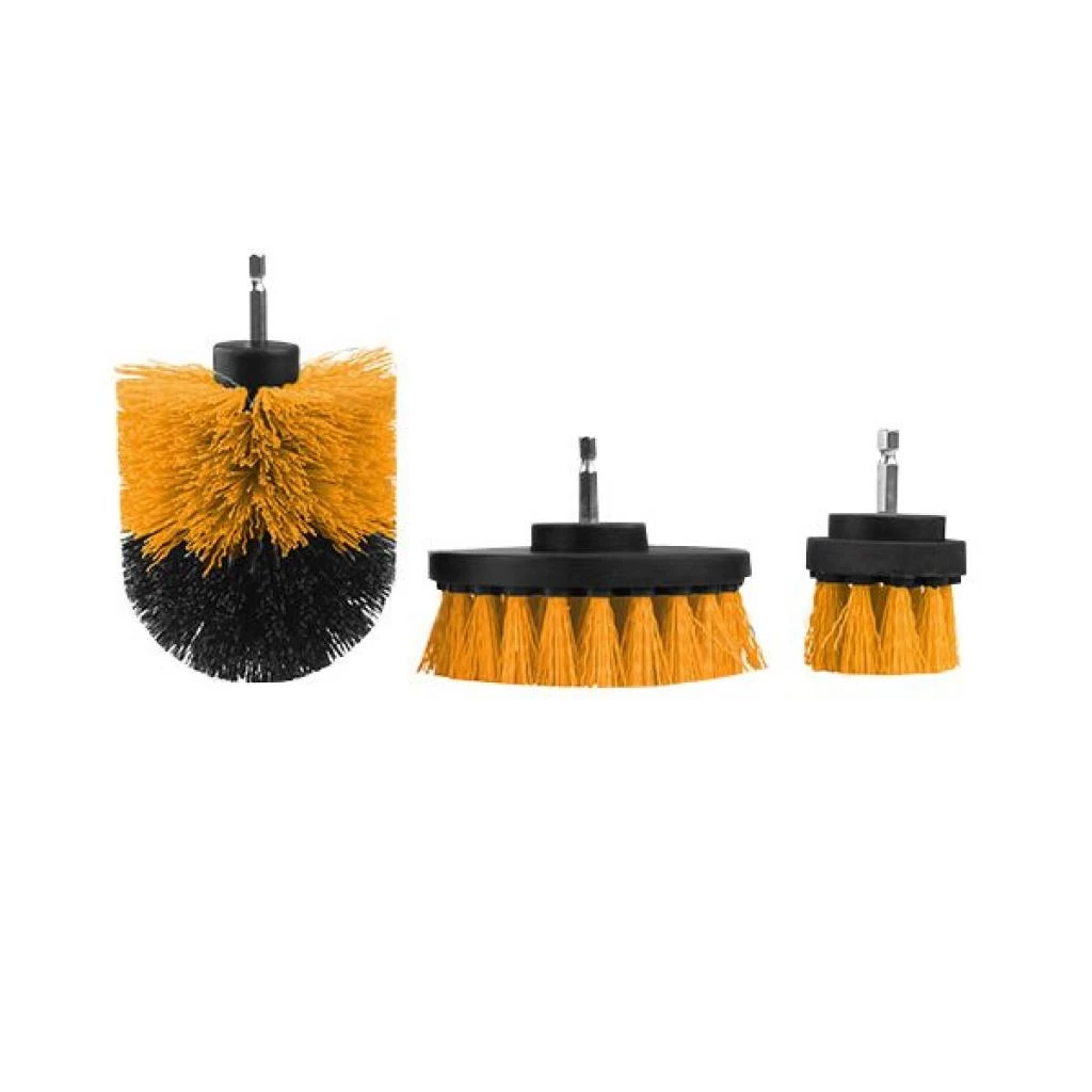 JUEGO DE 3 CEPILLOS PARA TALADRO 77554 TOLSEN