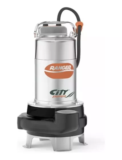 [79.13.RANGER10/35M] BOMBA SUMERGIBLE 1 HP AGUAS NEGRAS  220V RANGER 10/35M CITY PUMPS