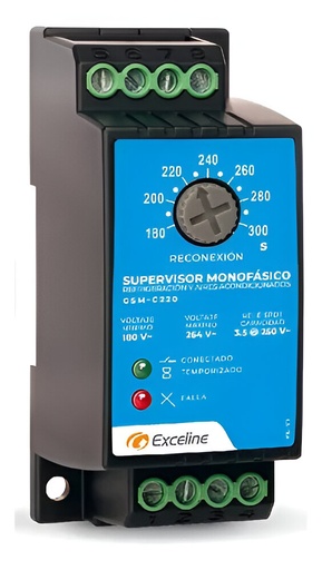 [90.02.064] SUPERVISOR MONOF. 220V C/SALIDA DE CONTROL A/A , EXCELINE