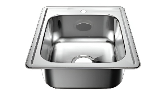 [90.01.FR101-1] FREGADERO A 45X53 CM, 1 HUECO P/EMPOTRAR, FR-101-1, FANAINOX