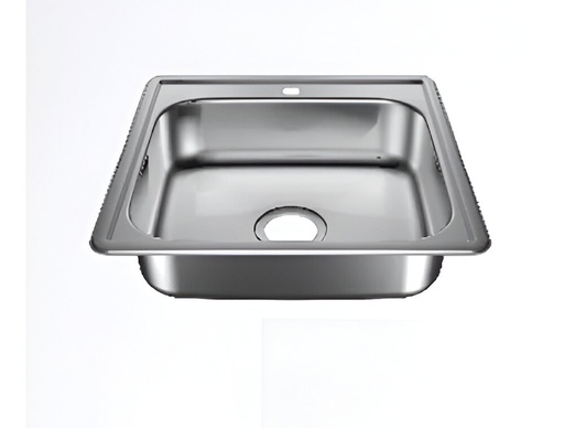 [90.01.FR102] FREGADERO A53X53, 1 PONCHERA P/EMPOTRAR, FANAINOX