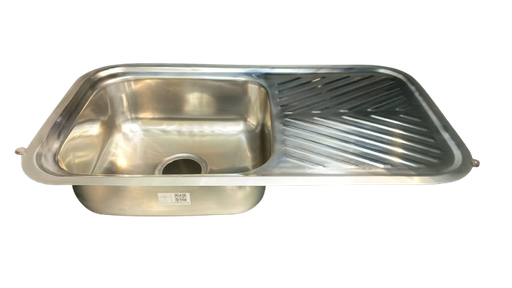 [90.01.FR107-5] FREGADERO BT78XRI CM, BAJO TOPE, C/ESCURIDOR, FANAINOX