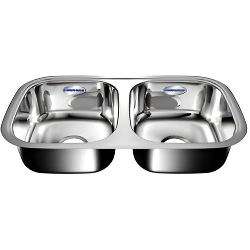 [90.01.FR107-6] FREGADERO BT 78X2P, 2 PONCHERA, FANAINOX